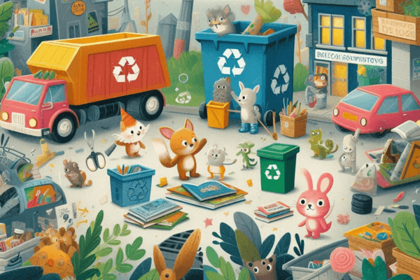 Descobrindo a Reciclagem Livros Ilustrados para Crianças de 3 a 5 Anos